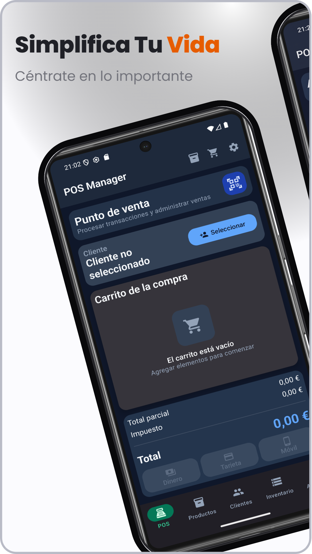 Captura de POSManager: TPV y Caja Ventas